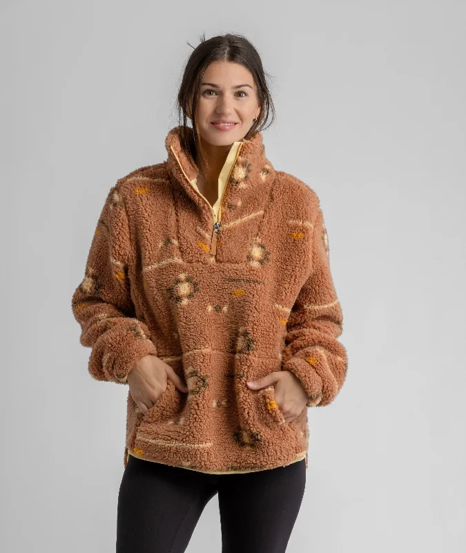 Women's Ainsley Plush Sherpa Pullover All Season Fashion Collection