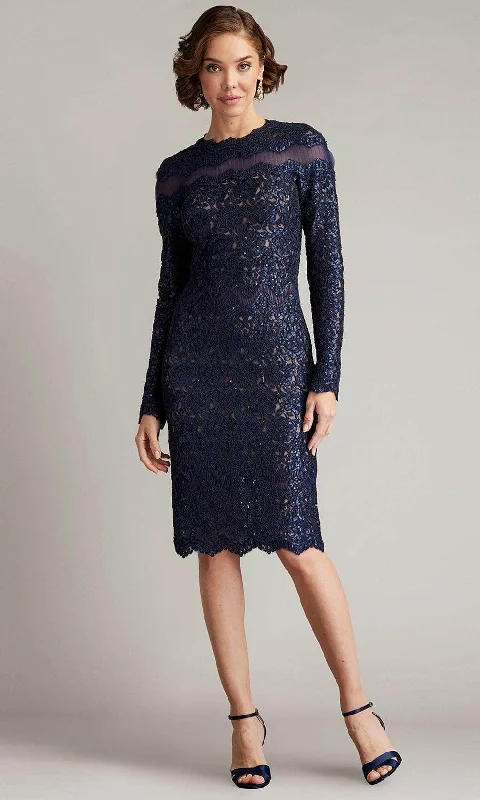 Tadashi Shoji CFC24349M - Long Sleeve Sequin Cocktail Dress Limited Time