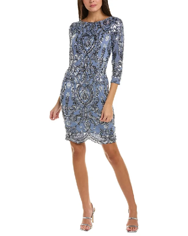 Adrianna Papell Sequin Sheath Dress Hot Trends