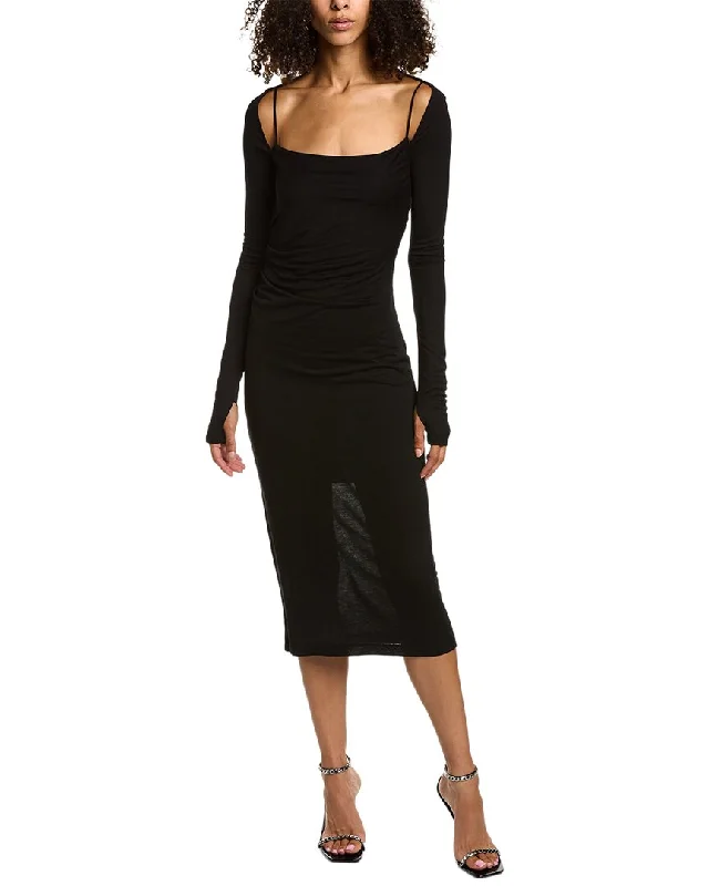 Helmut Lang Scala Midi Dress Limited Quantities