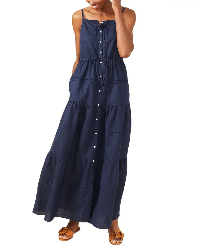 J.McLaughlin Ruth Linen-Blend Dress Essentials On Sale