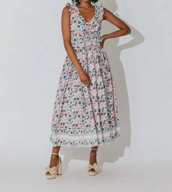 Lorelai Ankle Dress In Wildflower Summer Essentials