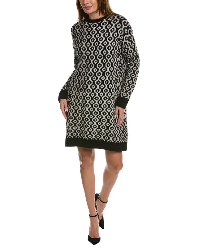 Max Mara Cadine Wool, Mohair & Cashmere-Blend Sweaterdress Chic Urban Fashion Look