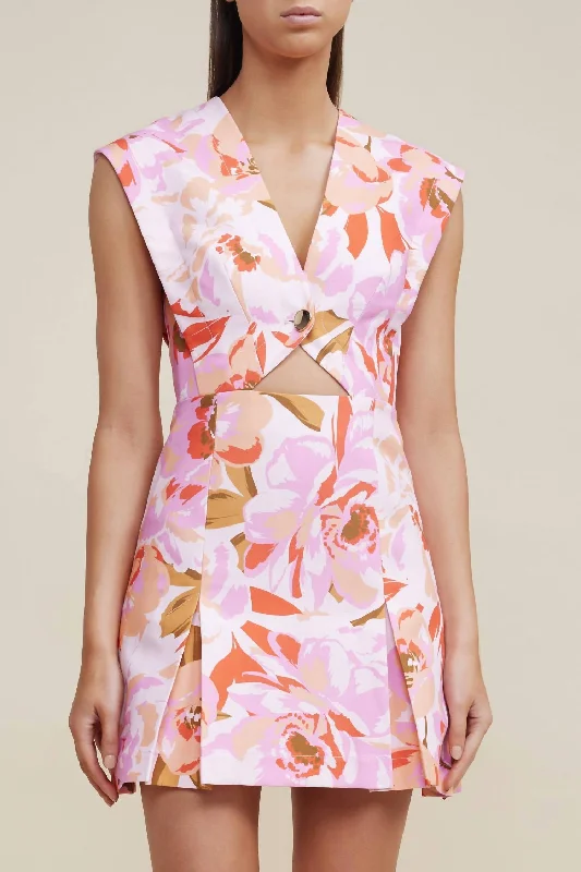 Quincy Dress In Peony Harvest Elevate Your Wardrobe